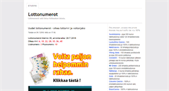 Desktop Screenshot of lottonumerot.net