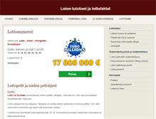Tablet Screenshot of lottonumerot.com